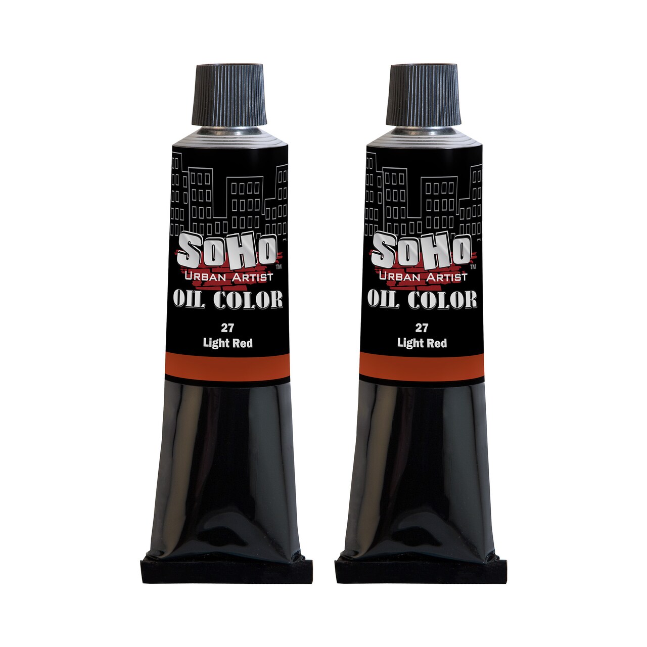 SoHo Urban Artist Oil Paint - 2 Pack, Light Red 2 Pack - 170 ml Tube - Best Valued Oil Colors for Painting with Excellent Pigment Load